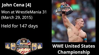 WWE United States Championship History (1975-2023)