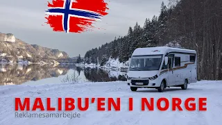 On a cool winter trip to Norway in a Malibu I 441 LE