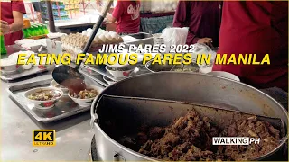 4K Jim's Pares & Mami | Eating this famous Pares in Manila, Philippines 2022