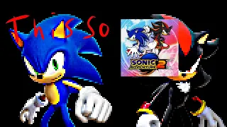 FAKER SHOWDOWN (UNLIKELY RIVALS BUT SA2 SONIC AND SHADOW SING IT) ￼