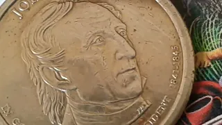 43 540 000! Dollar Presidential commemorative Coin John Tyler,Medal Denver, États-Unis 1 Dollar 2009