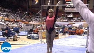 Lori Strong Perfect 10 bar routine at 1993 NCAA Super Six