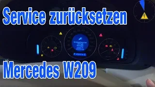 CLK W209 Service Internvall zurücksetzen Reset