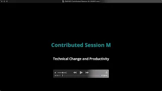 EM2020 Contributed Session M