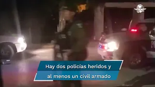 Pánico en Ciudad Valles, por enfrentamiento entre policías y comando armado