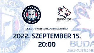 U21 | FEHA19 - Budapest Jégkorong Akadémia | Felkészülési mérkőzés