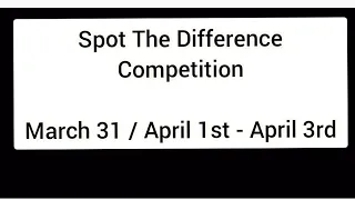June's Journey Spot The Difference competition , March 31/ April 1 updates