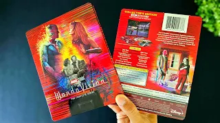 WandaVision Season One Steelbook 4K UltraHD Blu-ray Unboxing | Disc Menu Reveal