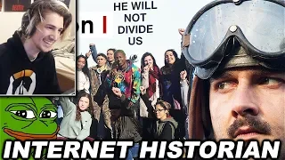 xQc Reacts to Internet Historian | He Will Not Divide Us