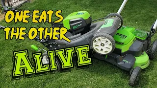 Greenworks Pro 80-Volt vs 60-Volt Dual Blade Mower // A Raw Power Comparison