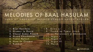 Original recordings of Kabbalist Rabbi Baruch Shalom HaLevi Ashlag singing Baal HaSulam’s melodies