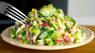 Eat this cucumber salad every day for dinner and you'll lose belly fat!