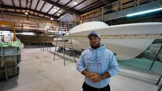 Boat Factory Tour of Valentino Custom Boats ( North,Carolina OBX )