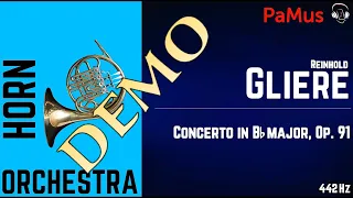 Reinhold Gliere: Horn Concerto in B flat major, Op. 91 - orchestra accompaniment 442Hz