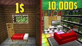 КВАРТИРА ЗА 1$ ПРОТИВ КВАРТИРА ЗА 10000$ В МАЙНКРАФТ | Компот Minecraft