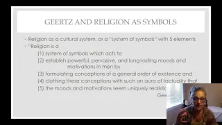 Geertz and Religion as Symbols
