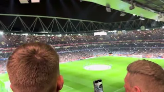 Arsenal V Porto (Light show + North London Forever + Champions League Walkout)