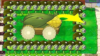 99 Gatling Pea Cob Cannon vs 99 Gargantuar - Plants vs Zombies