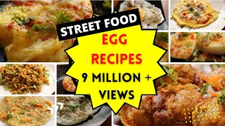 Egg recipes Indian style 9 different ways | street food style egg recipes south Indian style