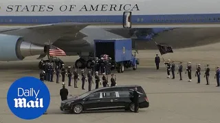 George H.W. Bush's casket heads to Texas for burial