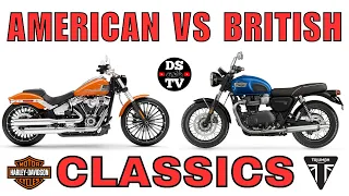 American vs British Classic Motorcycles - Which is Best for You? Harley vs Triumph