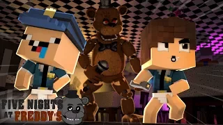 VIRAMOS VIGIAS DA PIZZARIA FIVE NIGHTS AT FREDDY'S !!! - MINECRAFT