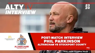 PHIL PARKINSON - Post-Match Interview - Altrincham Vs Stockport County - Pre Season Friendly