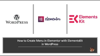 How to Create Menu in Elementor with ElementsKit in WordPress