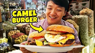 ULTIMATE Traditional STREET FOOD Tour of Dubai! Trying CAMEL BURGER