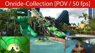 Best of Volcano Bay Water Park in Orlando - Onride Collection / All inner-tube slides [POV | 50fps]