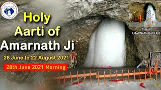 Morning Aarti Of Amarnath Ji 28 June, 2021