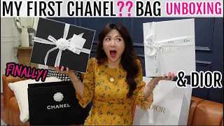 FINALLY 😱 MY FIRST CHANEL? BAG & DIOR UNBOXING | PRICES, COMPARISON..| CHARIS ❤️