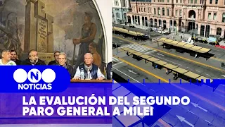 La EVALUACIÓN del SEGUNDO PARO GENERAL a MILEI - Telefe Noticias