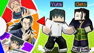 Spin the Wheel to decide which JUJUTSU KAISEN Character we get! | Minecraft Anime Duels