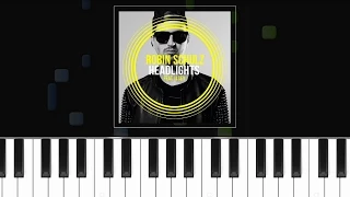 Robin Schulz - "Headlights" ft IIsey Piano Tutorial - Chords - How To Play - Cover