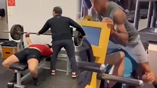 The Worst Spotter Of All Time (GYM IDIOTS 2024)