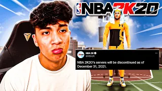 I went on NBA 2K20 for the final time before the servers closed...