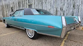 Ride Along 1972 Cadillac Coupe DeVille For Sale 34,600 Miles Rust Free California Car 472 V8