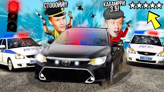 КТО ЕГО ПОСАДИЛ ЗА РУЛЬ?! ХАСАНСКАЯ АВТОШКОЛА В GTA 5! ЕЗДА ПО ПДД НА ТОЙОТА КАМРИ 3.5!