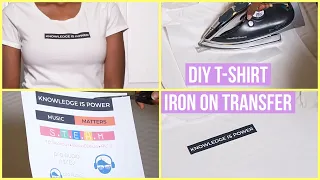 DIY CUSTOM PRINT T-SHIRT IRON ON TRANSFER PAPER