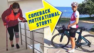 Strong Motivational Video: Triathlete recovering after MPFL knee surgery. Injury comeback story