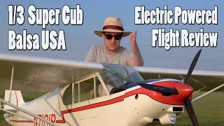 Electric Powered BUSA 1/3 Scale Super Cub Flight Review