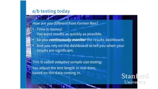 Stanford Webinar: Common Pitfalls of A/B Testing and How to Avoid Them
