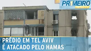 Três pessoas ficaram feridas após míssil atingir prédio em Tel Aviv | Primeiro Impacto (27/10/23)