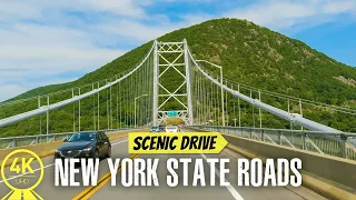 Scenic Roads of NY State in 4K - Driving from Arverne to Black Rock Forest, Cornwall & Back