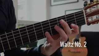 Easy 2 guitar arrangement of Waltz No. 2 by Dmitri Shostakovich - Free Score #cover