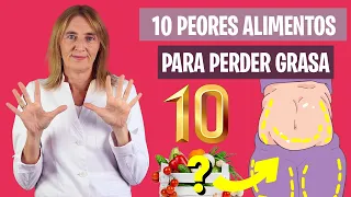 10 ALIMENTOS a NO COMER para PERDER GRASA | No comas esto para perder grasa | Nutrición y Dietética