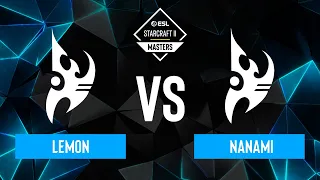 Lemon vs. Nanami - ESL SC2 Masters: Spring 2024 Asia Regionals - Playoffs