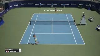 AO Tennis - Naomi Osaka vs Kristina Mladenovic - Dubai - PS4 Gameplay