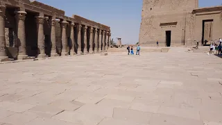 Exploring The Temple Of Isis At Philae Island Near Aswan In Southern Egypt